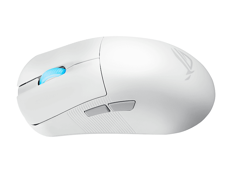 ASUS ROG Harpe Ace Mini White kabellose ESport Gaming Maus mit nur 49g Gewicht, ROG Micro-Switches, 8000Hz Polling Rate