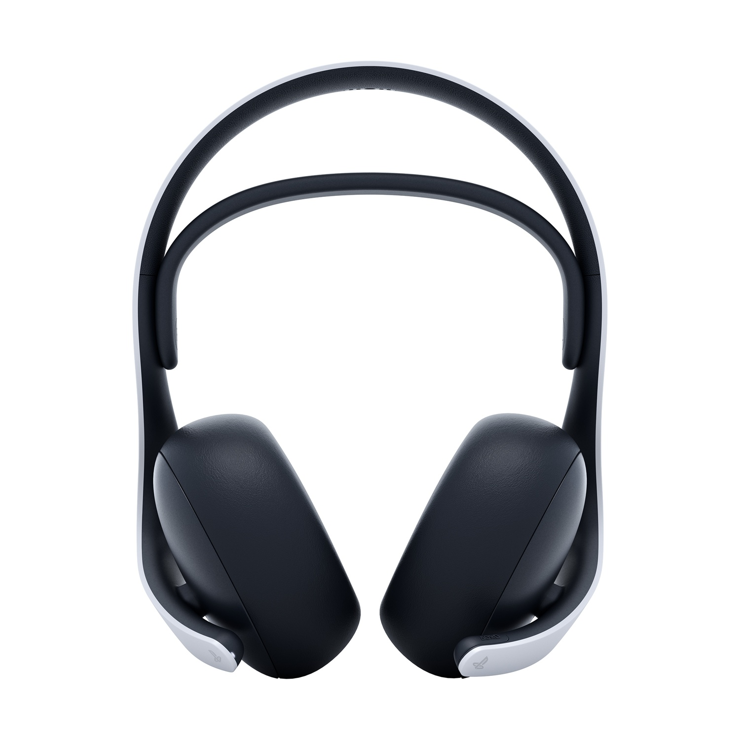 Cuffie over-ear bianche e nere. I padiglioni sono grigio scuro con dettagli bianchi. L'archetto è nero con bordo bianco.