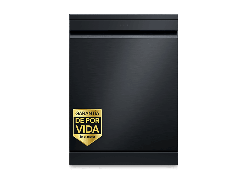Lavavajillas - LG DF375HMS, 14 servicios, 10 programas, 60 cm, LED táctil, Tercera bandeja, TrueSteam™, QuadWash™, Acero negro grafito antihuellas