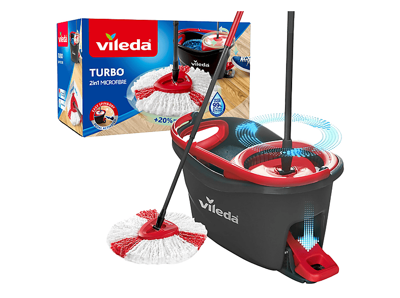 Vileda Turbo EasyWring & Clean Wischmop Komplettset (151153) Wischmopp
