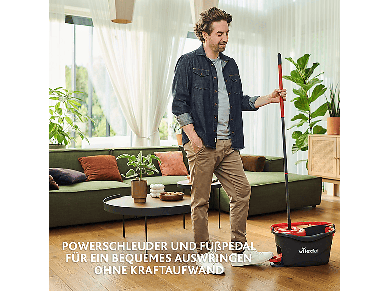 Vileda Turbo EasyWring & Clean Wischmop Komplettset (151153) Wischmopp — Foto 2 von 5