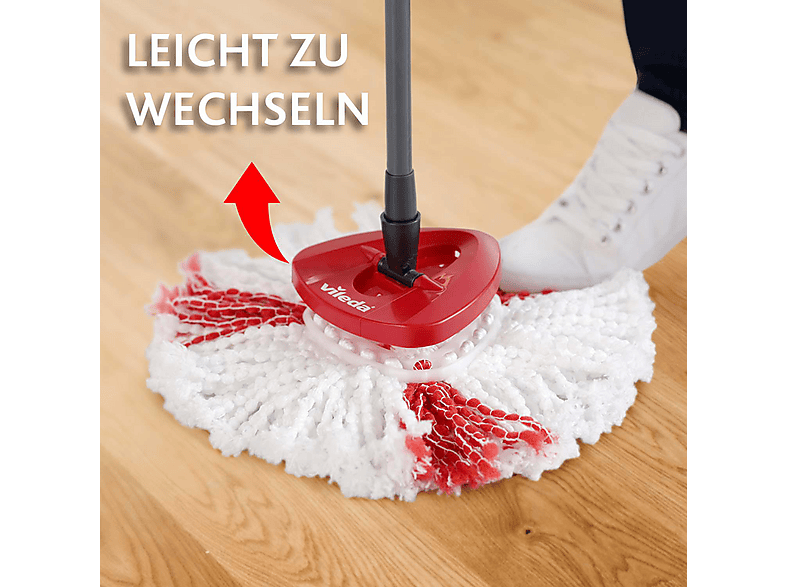 Vileda Turbo EasyWring & Clean Wischmop Komplettset (151153) Wischmopp — Foto 4 von 5