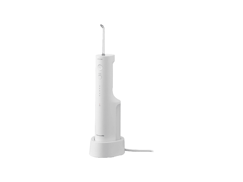 Irrigador - Panasonic EW-DJ66-W303, 5 Niveles de Ajuste la Presión del Agua, Ultrasónico, Carga Inalámbrica, IPX7, Blanco