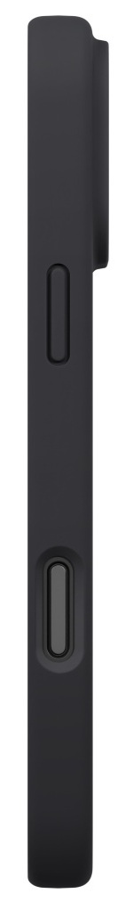 Czarne urządzenie, prawdopodobnie telefon lub odtwarzacz multimedialny, widoczne z boku. Ma przyciski i zaokrągloną górę.