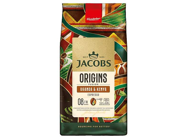 Jacobs Origins Uganda & Kenya Kaffeebohne, 1 kg