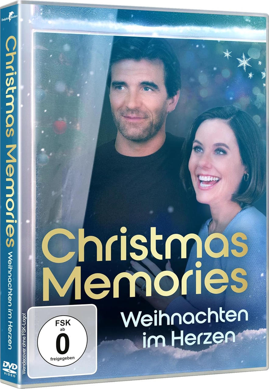 DVD-Cover: Mann und Frau lächeln. Titel 'Christmas Memories'. Deutscher Text darunter. FSK 0 Logo.