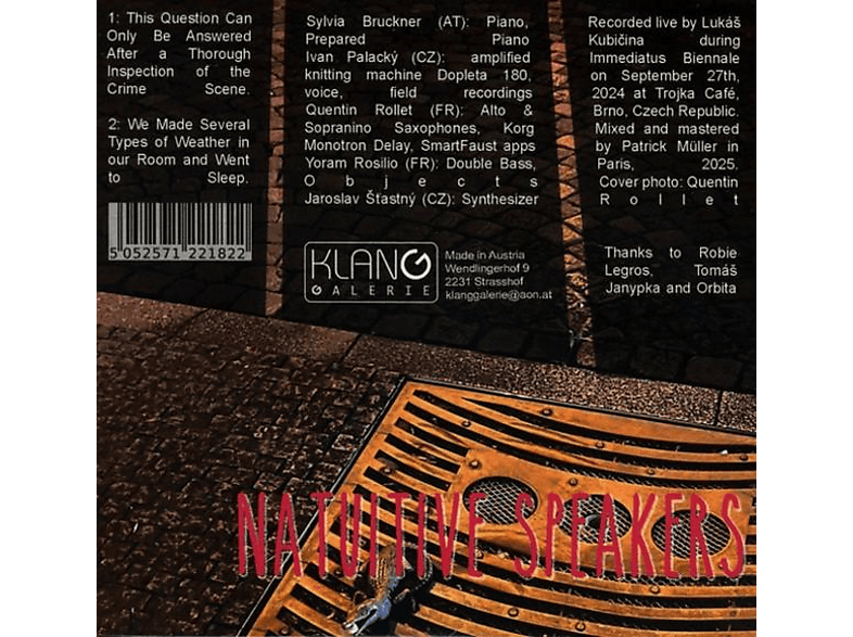 Bruckner/Palacky/Rollet/Rosilio/Stastny - Natuitive Speakers (CD)
