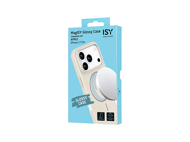 Thumbnail - ISY ISC-8001 MagISY Glossy, Backcover, Apple, iPhone 17 Pro, Cremefarben
