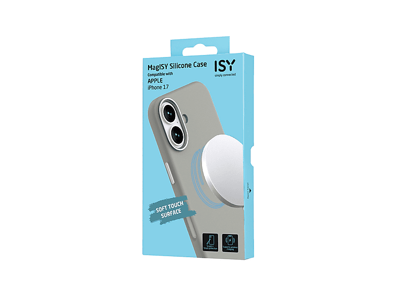 Thumbnail - ISY ISC-2376 Silicon, Backcover, Apple, iPhone 17, Grau