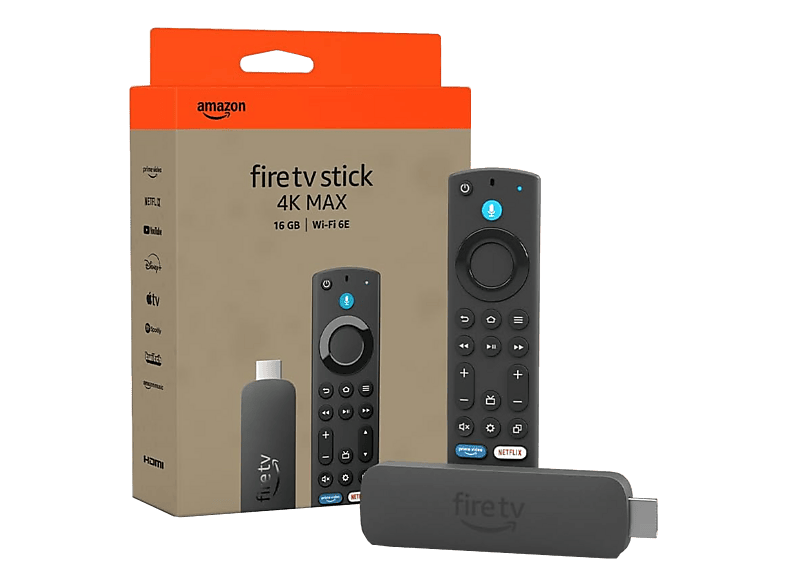 AMAZON Fire TV Stick 4K Max (2. Gen.) TV-Stick 16 GB, Schwarz
