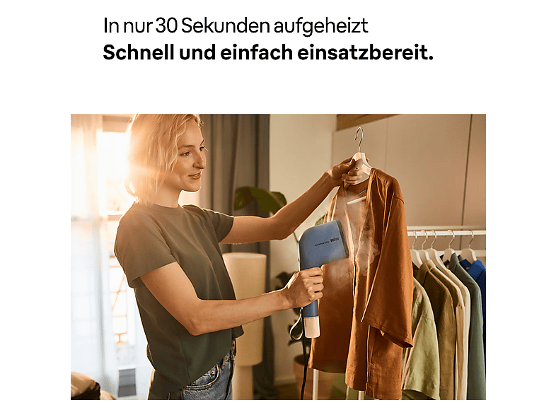 BRAUN GS 3024 BL Dampfglätter 1100 Watt