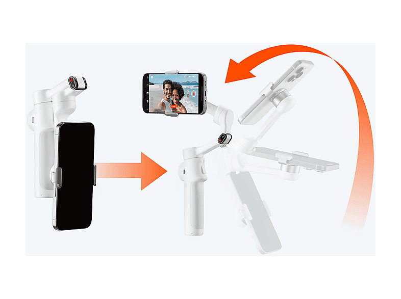 Thumbnail - INSTA360 Flow 2 Ai Tracker Bundle Gimbal, Summit White