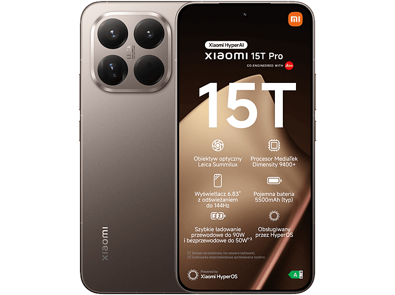Xiaomi 15T Pro 12/1TB 6,83" 144Hz 50Mpix Złoty – zdjęcie 2