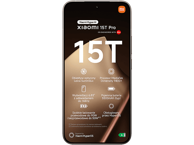 Xiaomi 15T Pro 12/1TB 6,83" 144Hz 50Mpix Złoty – zdjęcie 3