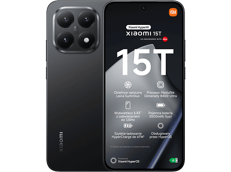 Xiaomi 15T 5G 12/512GB czarny – zdjęcie 3