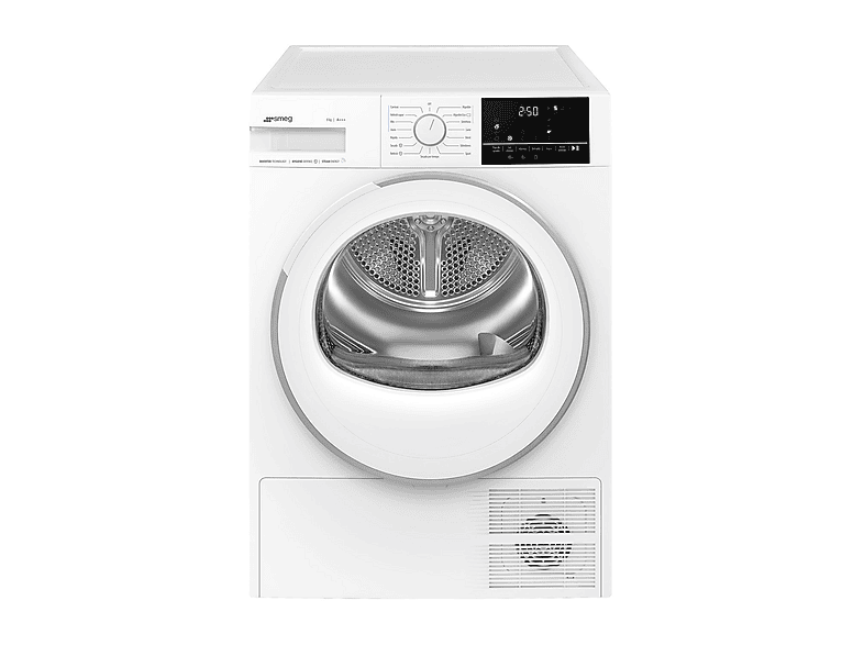 ASCIUGATRICE SMEG DN08SEC A pompa di calore, 8 kg, profondità 60,7 cm, 64 dB(A), Bianco, Classe C