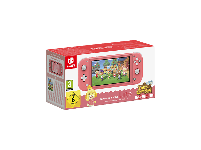 Nintendo Switch Lite + Animal Crossing: New Horizons Coral 32 Gb