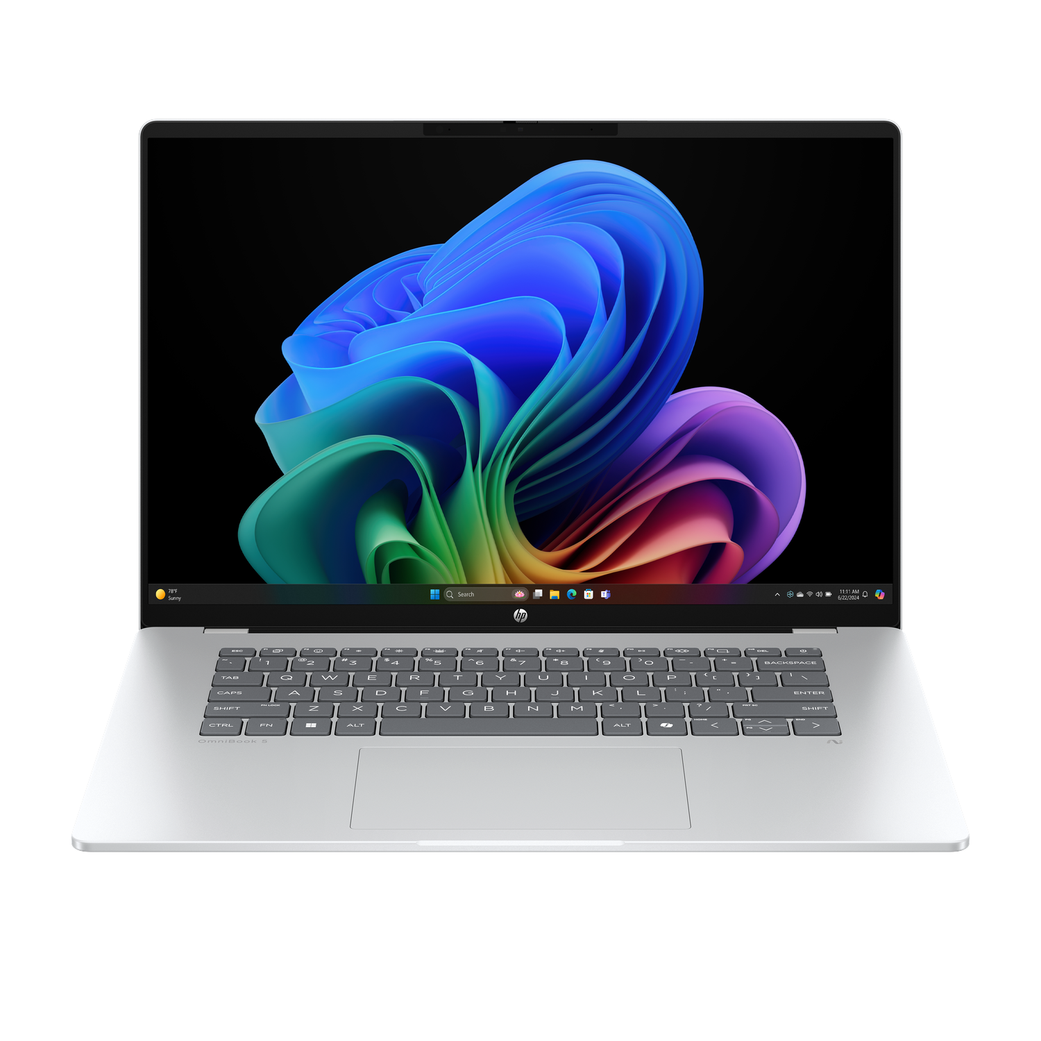 HP Omnibook 5 16-bf0001nd - 16 Inch 2k Qualcomm Snapdragon X1-26-100 Gb 512 Adreno™ Onboard Graphics afbeelding