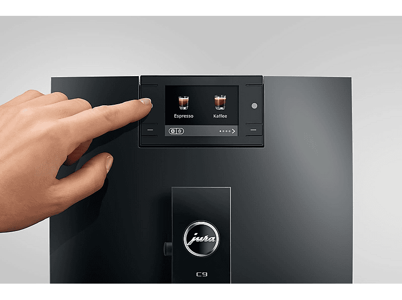 Jura 15753 C9 Kaffeevollautomat (Piano Black, Professional Aroma Grinder (P.A.G.), 15 bar, Milchschlauch) — Foto 3 von 5