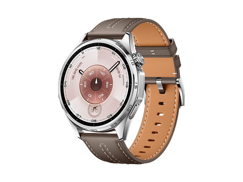 Smartwatch - Huawei Watch GT6, 46mm, Pantalla AMOLED, 21 días Autonomía, Monitorización avanzada de Salud, Bluetooth, Resistente al Agua, Gris