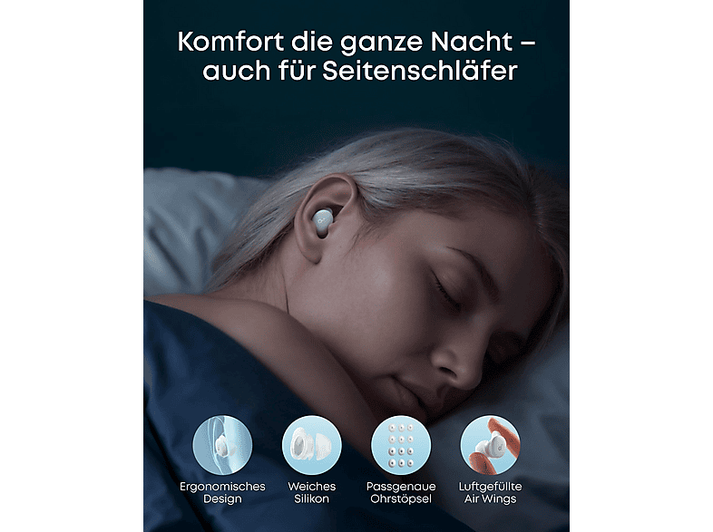 Thumbnail - SOUNDCORE BY ANKER Sleep A30, In-ear TWS-Schlaf-Earbuds Bluetooth Nebelgrün