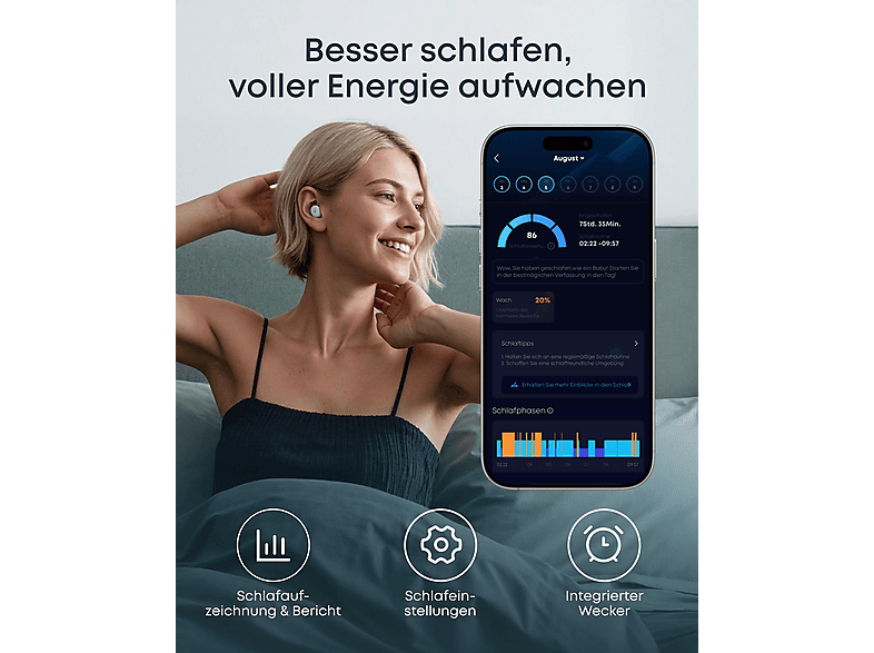 Anker Sleep A30; TWS-Schlaf-Earbuds — Foto 4 von 5