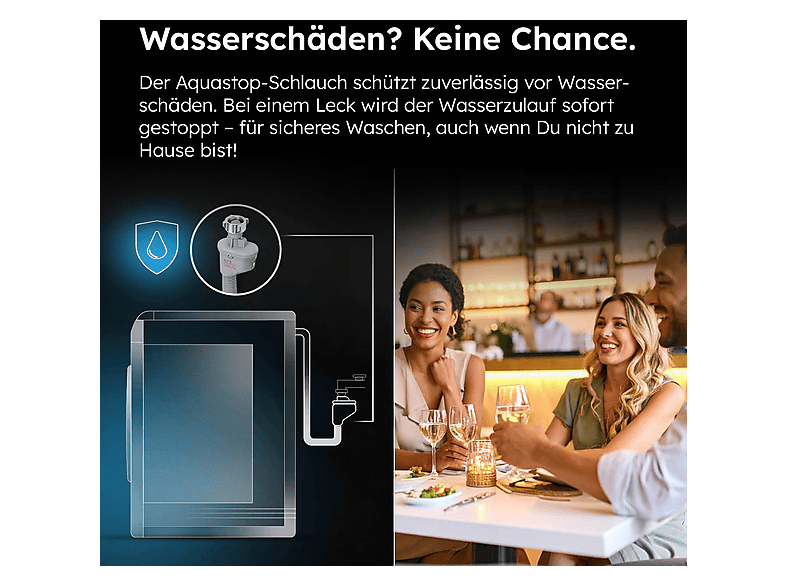 HAIER HW70-BP14929 I-Pro Series 1 Waschmaschine (7 kg, 1330 U/Min., A)