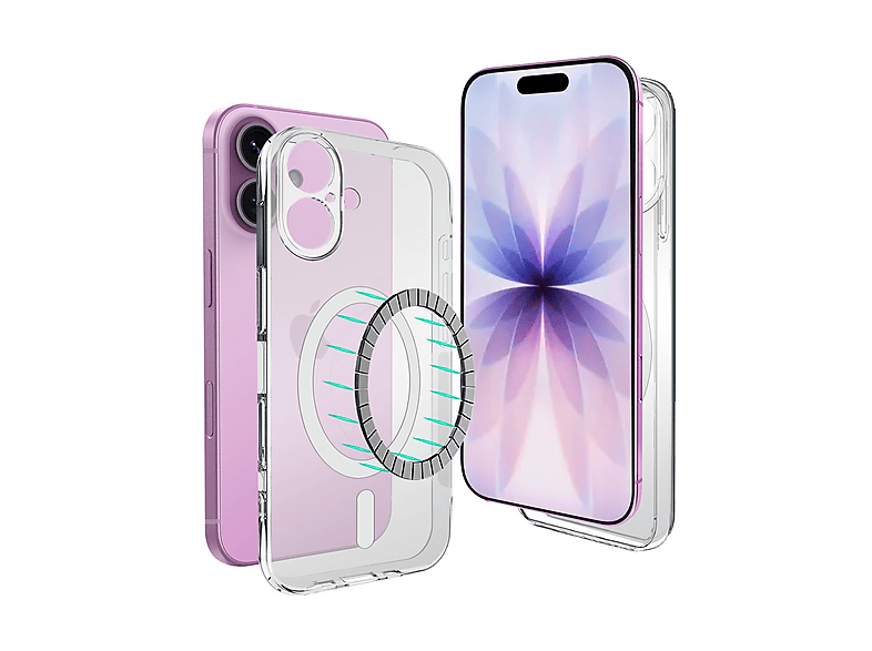 ISY Cover magnetica COVER MAGSAFE per Apple iPhone 17, Trasparente
