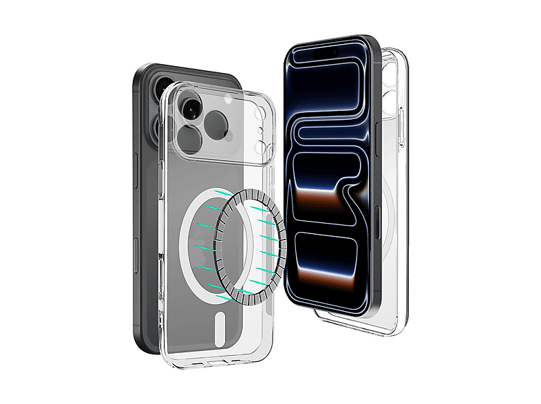 ISY Cover magnetica COVER MAGSAFE per Apple iPhone 17 Pro / 18 Pro, Trasparente
