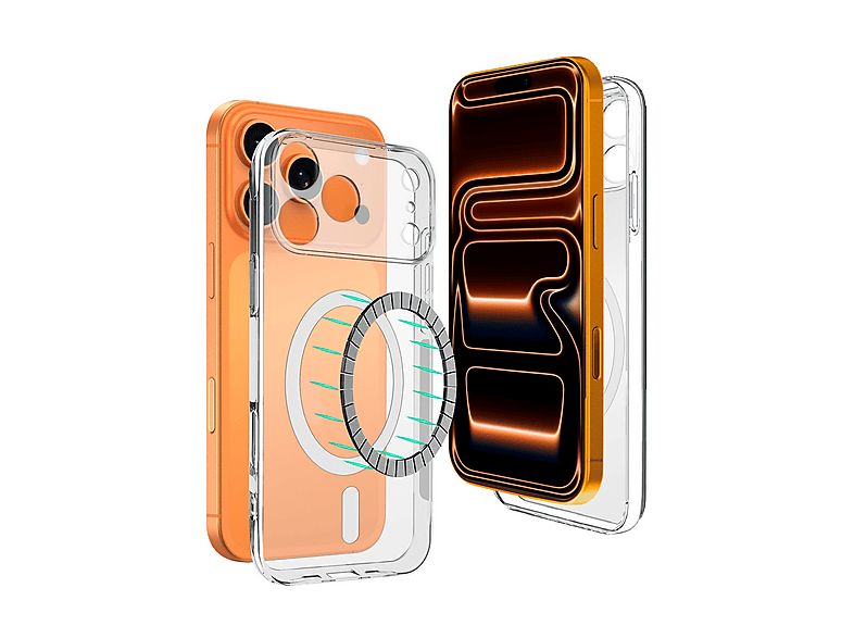 ISY Cover magnetica COVER MAGSAFE per Apple iPhone 17 Pro Max / 18 Max, Trasparente
