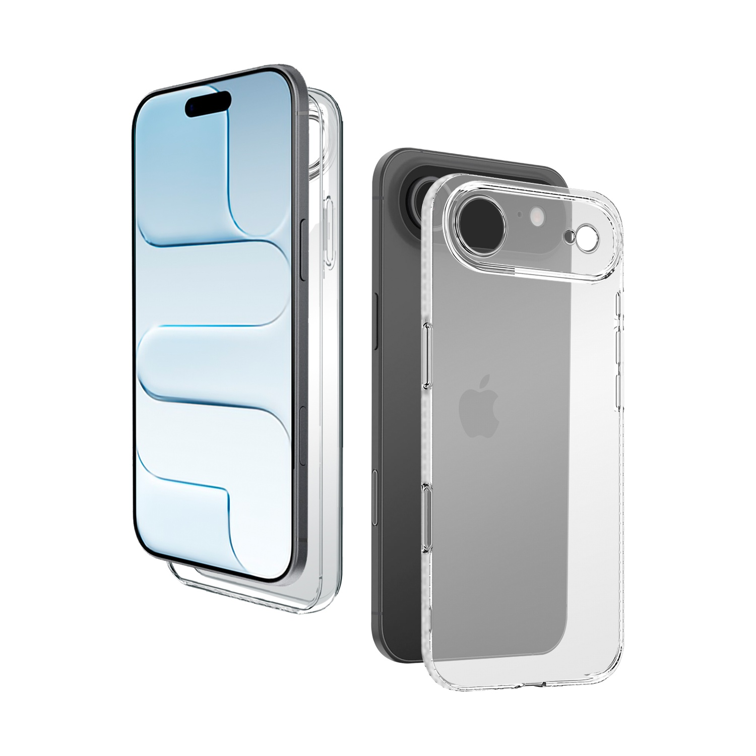 ISY Cover TPU Cover per iPhone 17 Air, Trasparente