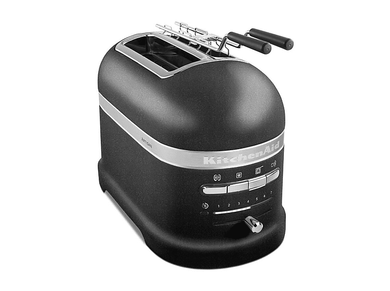 Tostapane KITCHENAID 5KMT2204EBK, Potenza 1250 W, Numero di fessure per tostare 2, Livelli tostatura 7 , Sistema sollevamento, Funzione scongelamento, Raccoglitore briciole, CAST IRON BLACK