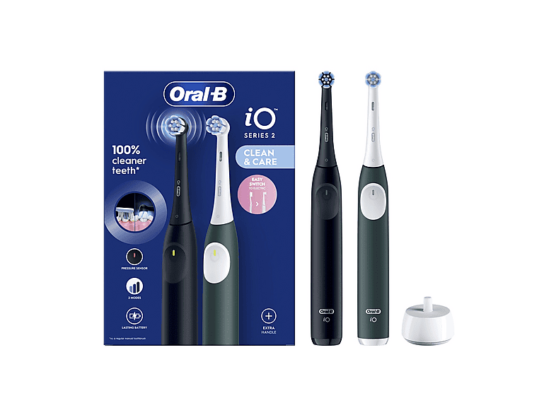 Spazzolino elettrico Oral-B iO Series 2, Duo Nero e verde