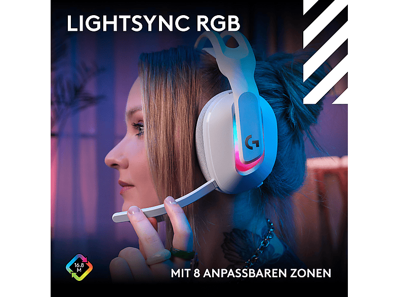 ASTRO GAMING A20 X Lightspeed Wireless Gaming Headset weiß mit PLAYSync Audio und Lightsync RGB — Foto 4 von 5