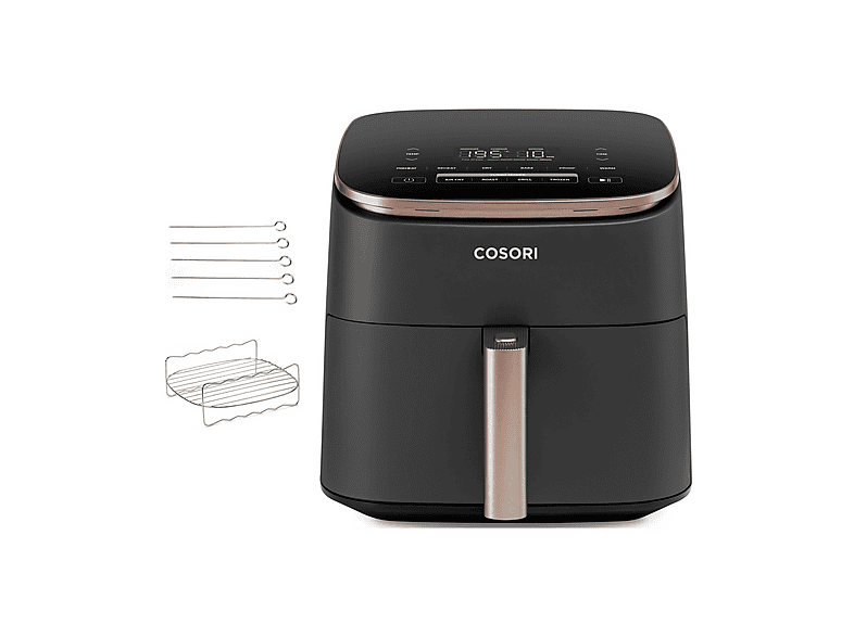 Cosori Turbo Blaze Chef Edition Friggitrice AD Aria, capacità 6 l, Max potenza 1725 W, Nero