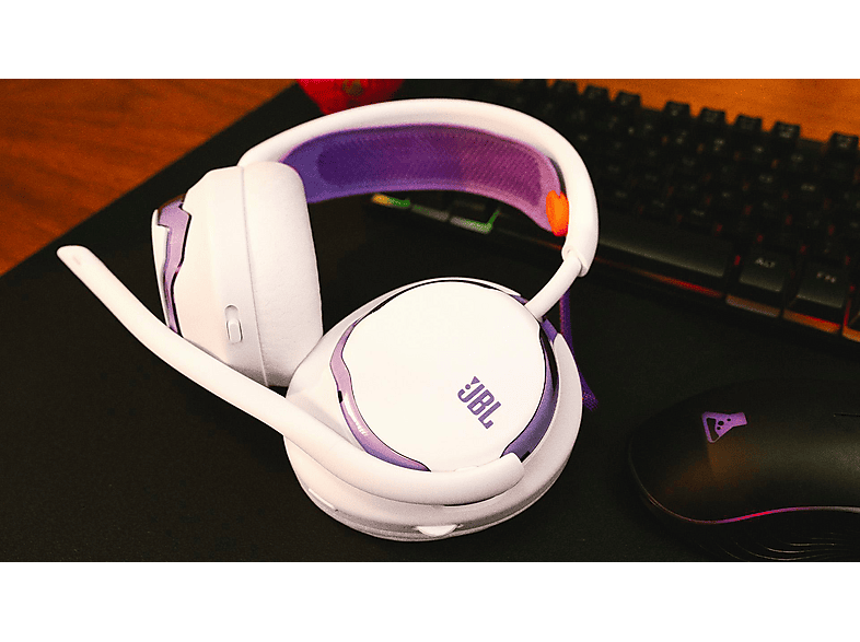 Thumbnail - JBL Quantum 650, Over-ear Gaming Headset Bluetooth Weiß