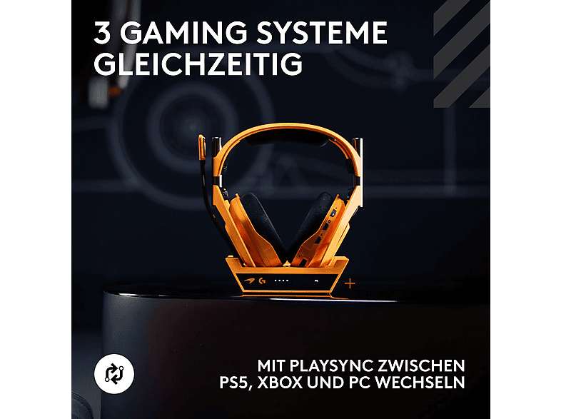 Thumbnail - LOGITECH G A50 X McLaren Edition, Over-ear Gaming Headset Bluetooth Papaya