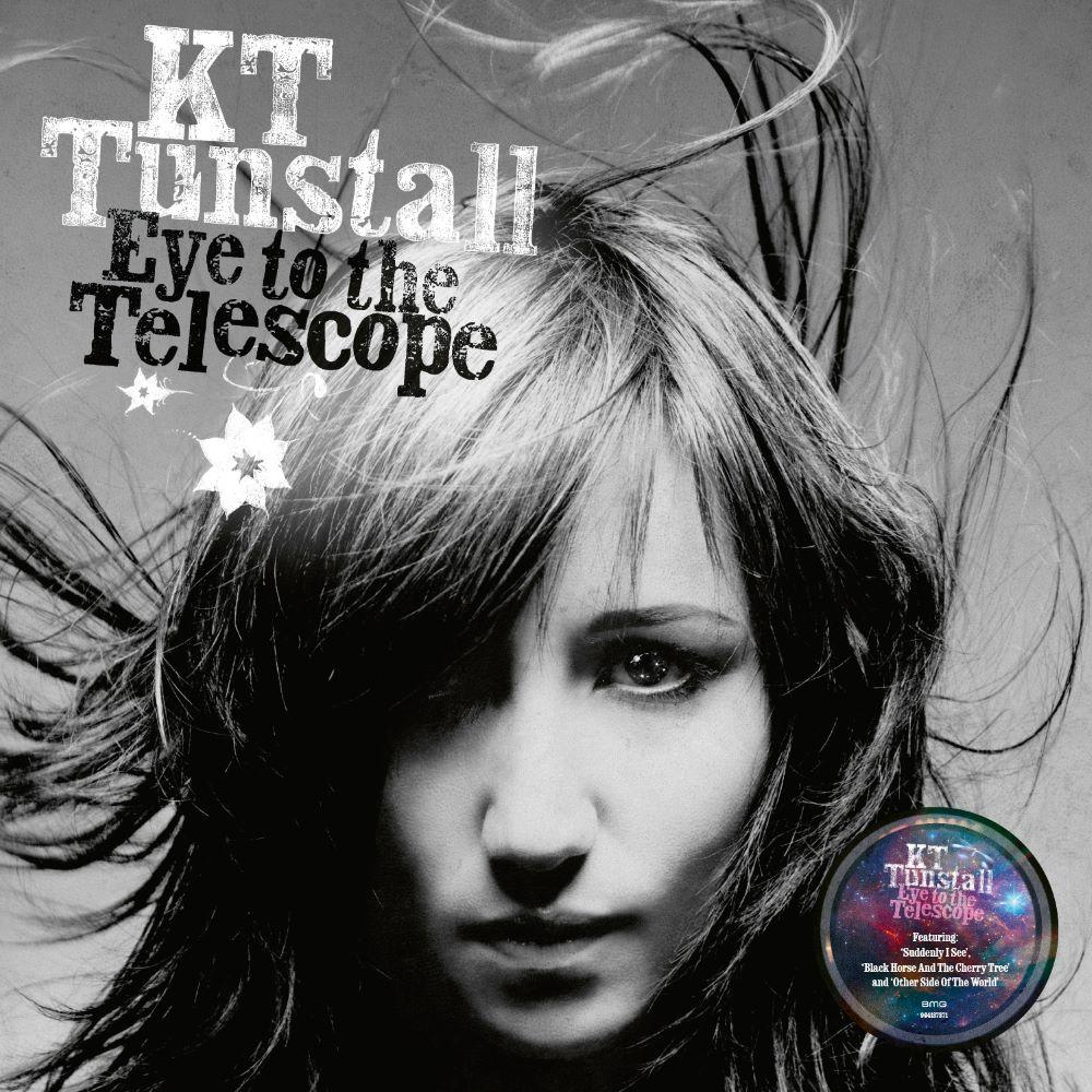 Az album borítóján egy hosszú hajú nő látható, a "Eye to the Telescope" címmel. Egy kerek matrica az album részleteivel a jobb alsó sarokban.