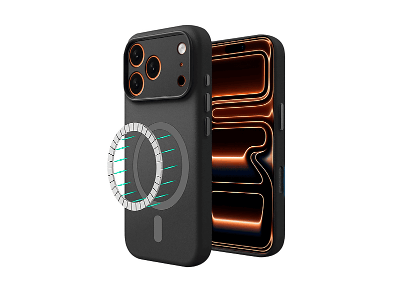 ISY Cover magnetica Cover Magsafe per iPhone 17 Pro Max, Nero