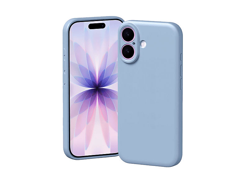 Isy Cover Silicone Cover Per Iphone 17, Azzurro