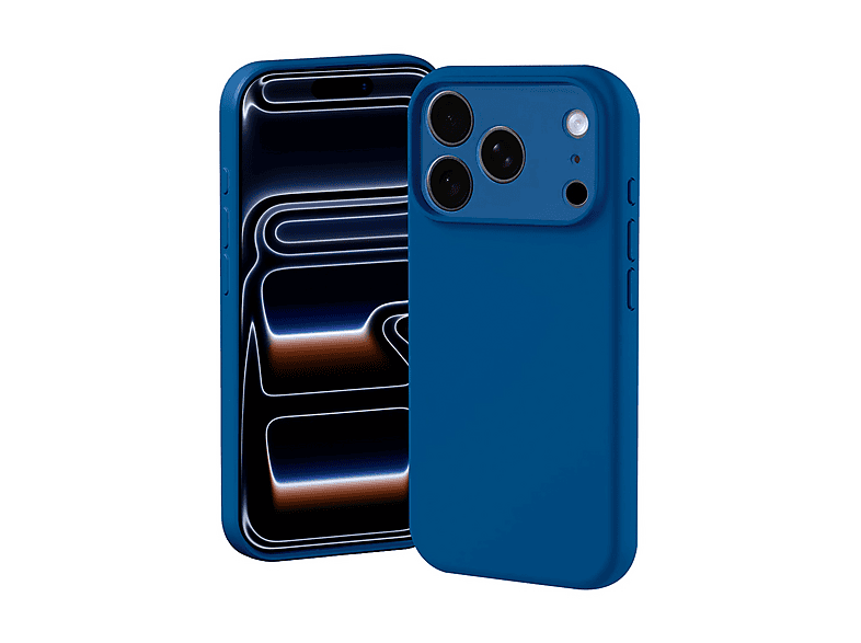 Isy Cover Silicone Cover Per Iphone 17 Pro, Blu