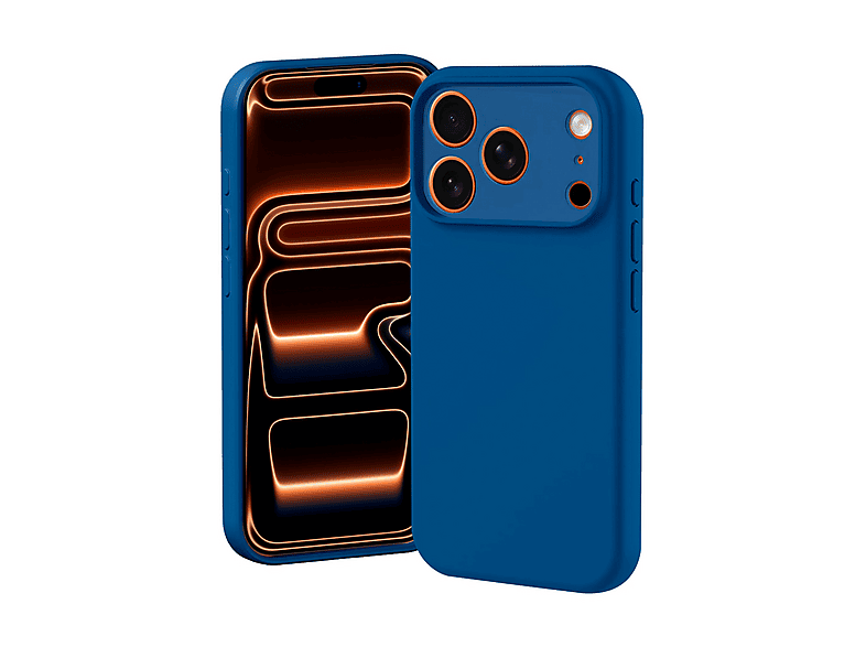 Isy Cover Silicone Cover Per Iphone 17 Pro Max, Blu
