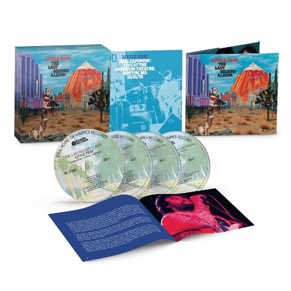 Album-Set mit CDs. Das Cover zeigt eine Wüstenlandschaft mit einem Kaninchen und einem Gebäude. Das Set enthält auch ein Informationsheft.