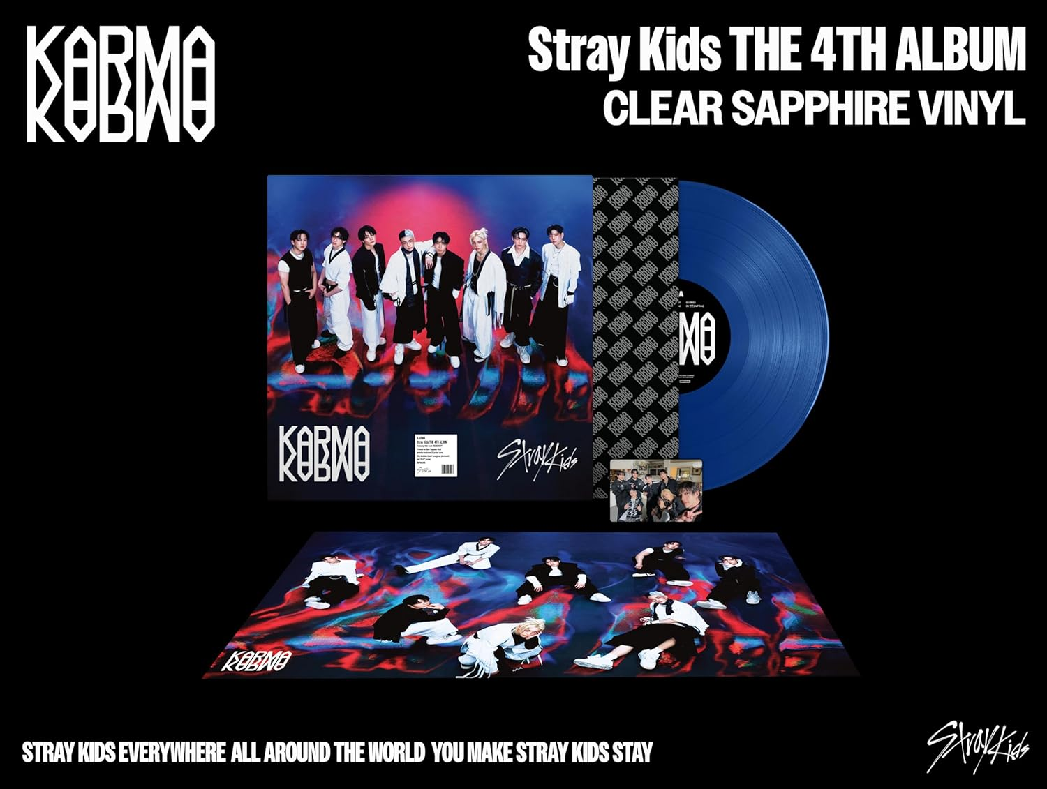 Stray Kids - Karma (Clear Sapphire Vinyl) (Vinyl LP (nagylemez))