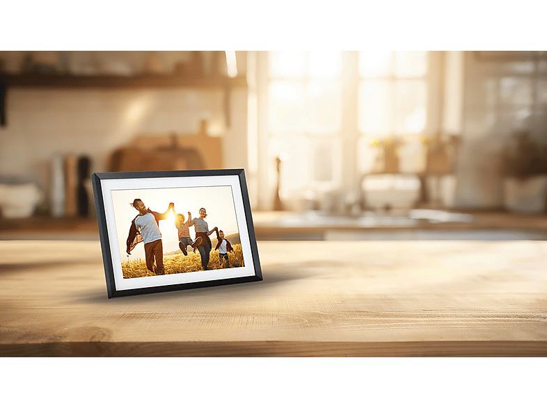 ROLLEI Smart Frame WiFi 107 Digitaler Bilderrahmen, 25,53 cm, 1280 × 800 Pixel, Schwarz, Weiß