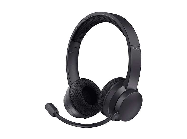 Trust Ayda Wireless ENC Headset Cuffie PC, Black