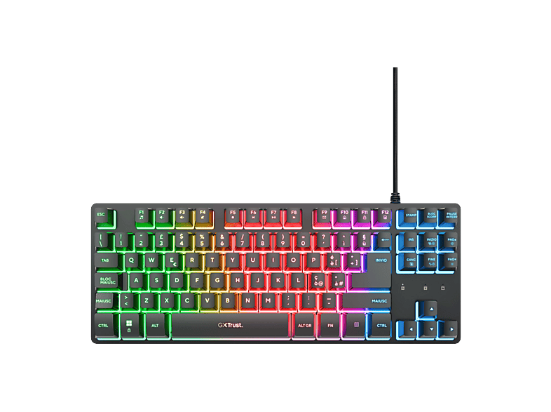 TASTIERA GAMING TRUST GXT833 THADO TKL KB BL IT