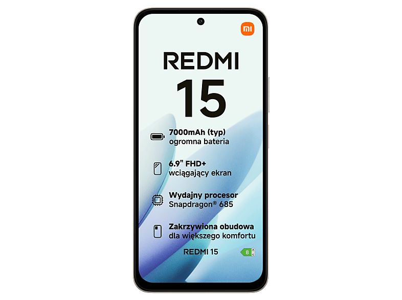 Smartfon XIAOMI Redmi 15 6/128GB 6.9" 144Hz Tytanowy – zdjęcie 3
