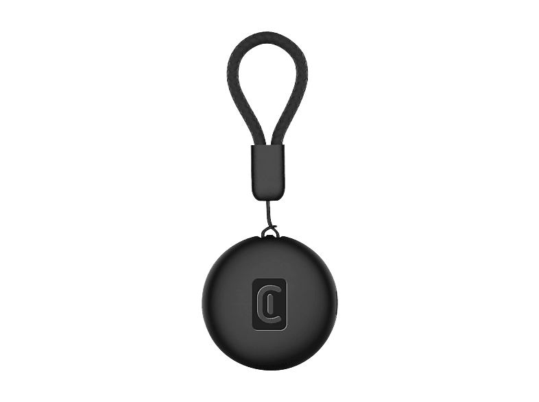 Localizador - CellularLine TRACY TAG, Con funda, certificación IP65, Batería de 1 año, Ultrarresistente, Negro