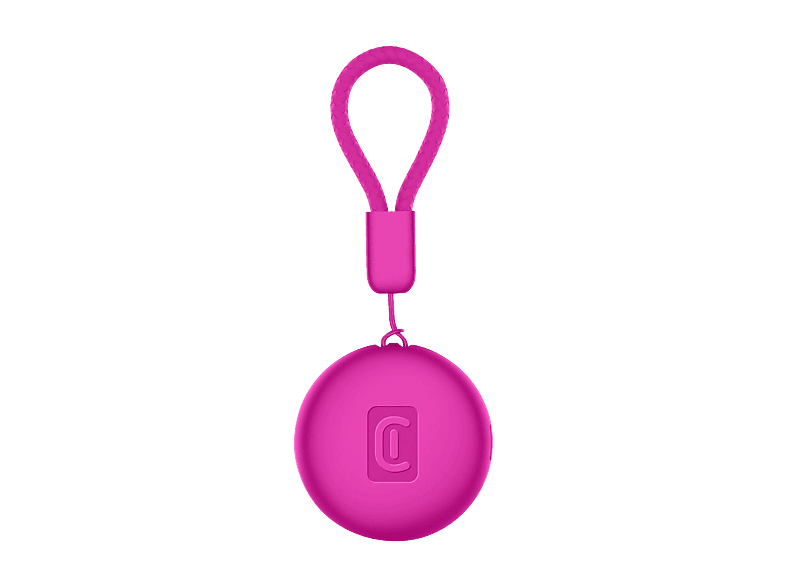 Localizador - CellularLine TRACY TAG, Con funda, certificación IP65, Batería de 1 año, Ultrarresistente, Rosa